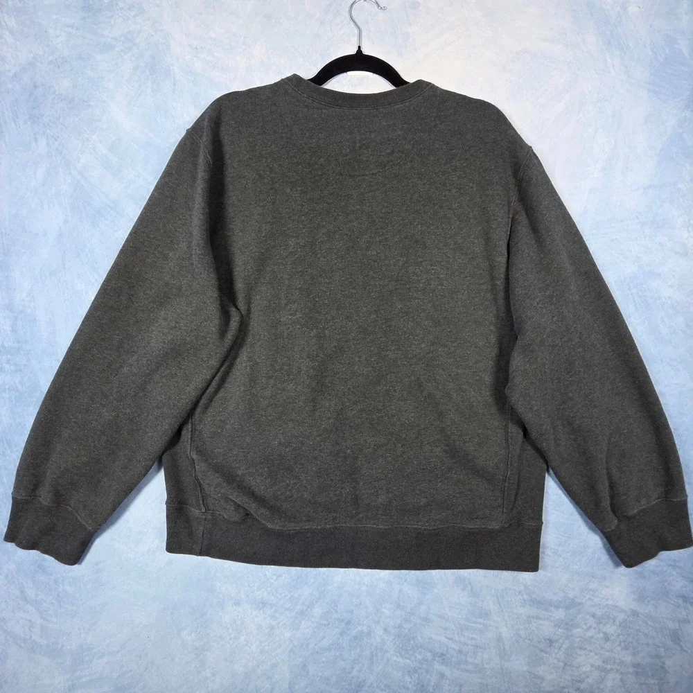 Polo Ralph Lauren Mens Crewneck Sweatshirt Gray Pima Cotton Pullover Large